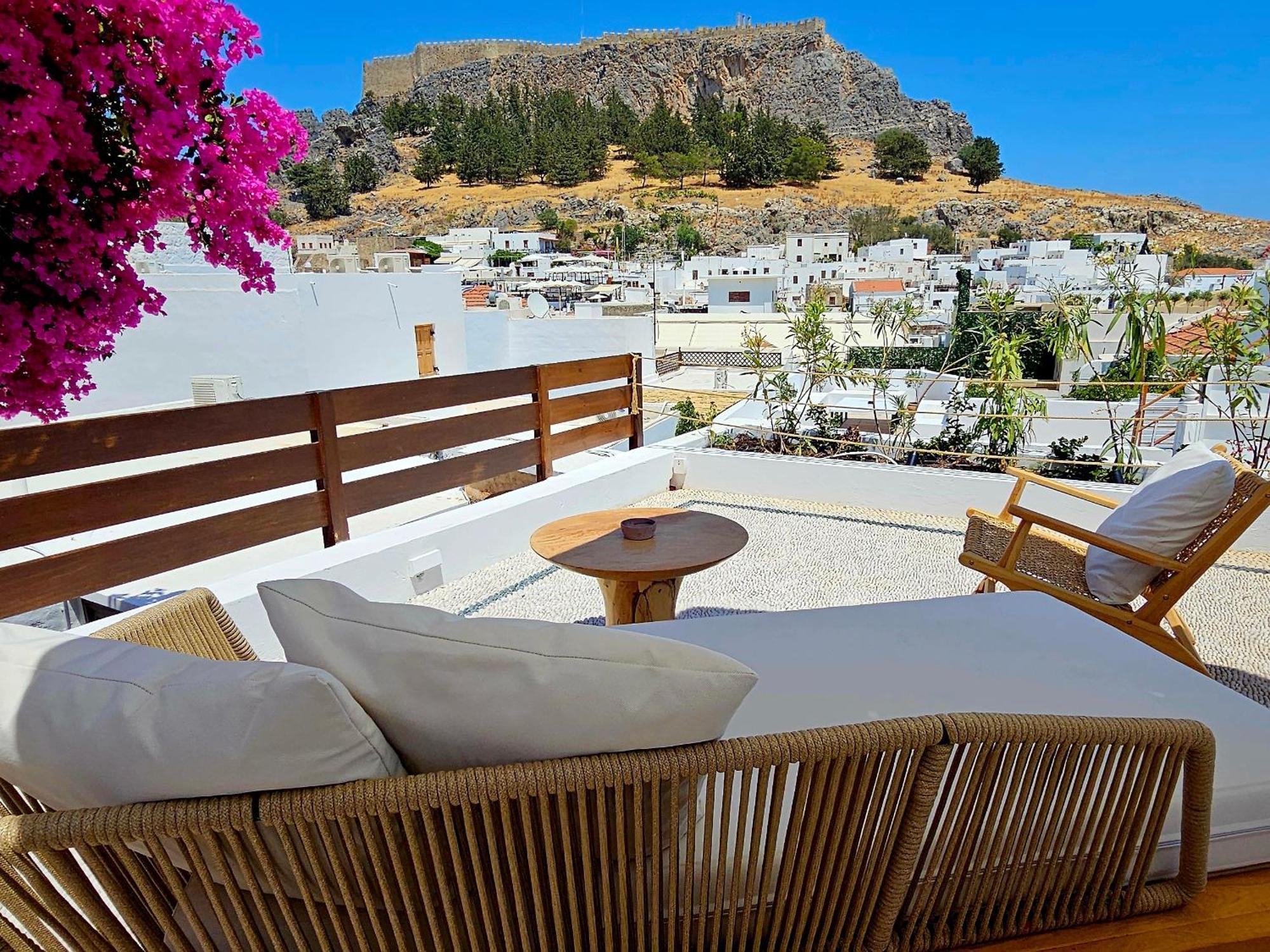 Villa Aphrodite Lindos Suites Bagian luar foto