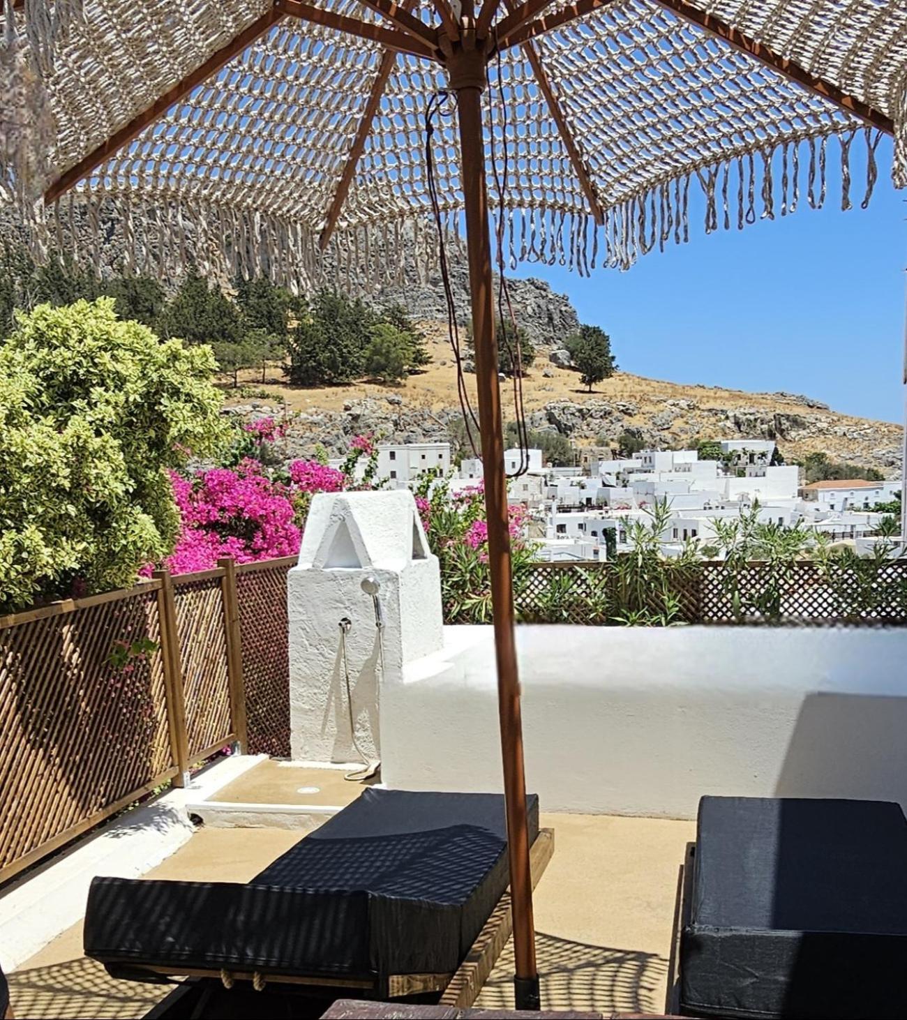 Villa Aphrodite Lindos Suites Bagian luar foto